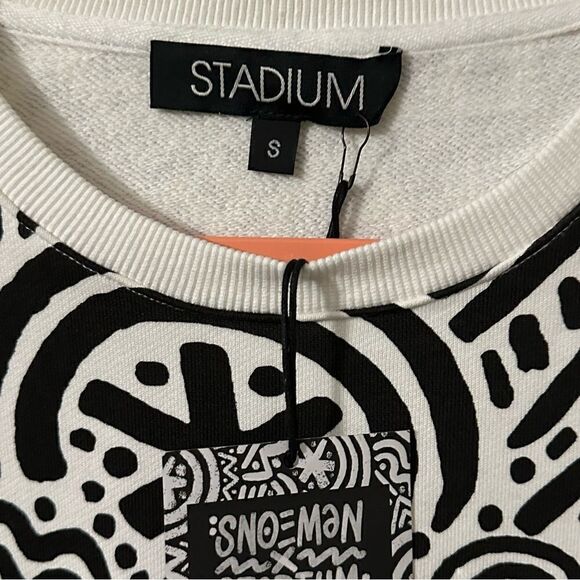 Stadium X Snoeman Oversized Sweatshirt Size Small. New with tags. Cotton. - Picture 4 of 6